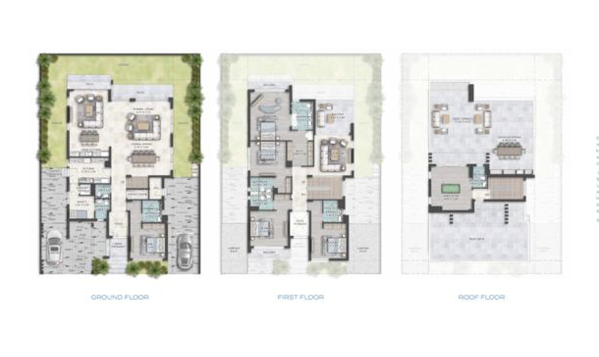 4 BR Townhouse 2186 sqft floor plan, Antigua cluster